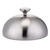Burger Cover Multipurpose Stainless Steel Basting Cover Grilling Dome Cover for Cooking Steak Hamburger Steaming Grilling 1
