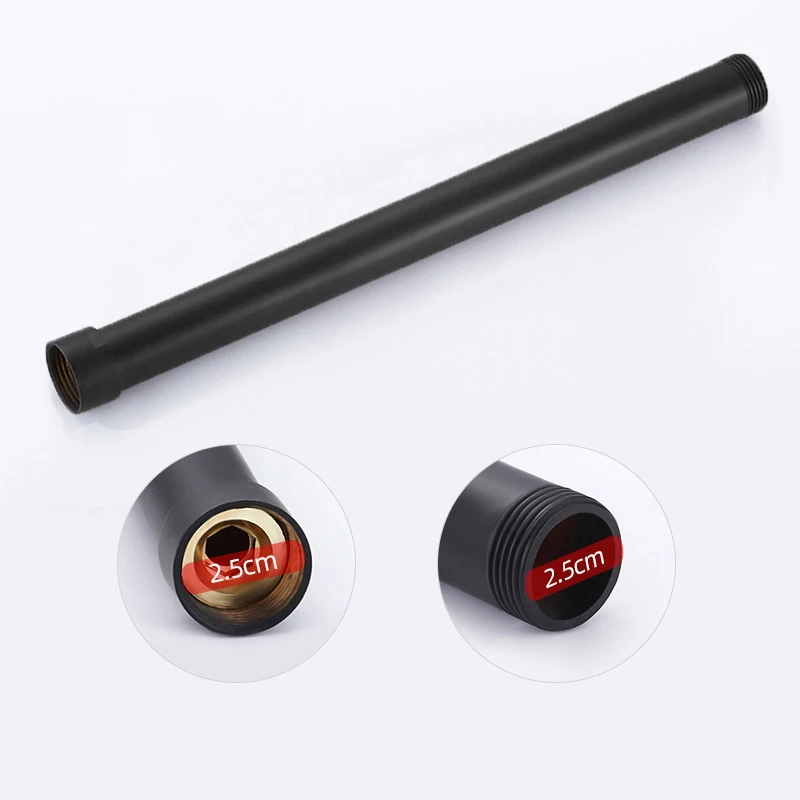Shower Pipe Extension Bathroom Shower Tube Extend Pipe Hand Shower Bracket Holder Square and Round