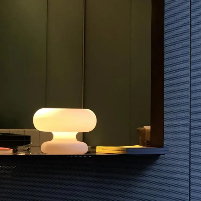 Mushroom table lamp Nordic Glass table Light For Living Room Sofa Sides Reading Floor Living Corner bedside Light