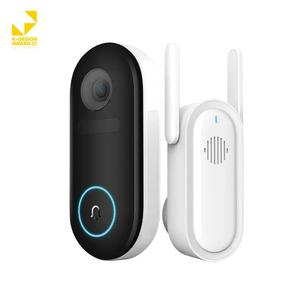 

Original IMILAB Smart Wireless Video Doorbell 2.5K 5200mAh Two way taik IP66 2.5K advanced PIR Sensor AI Tech Video Doorbell