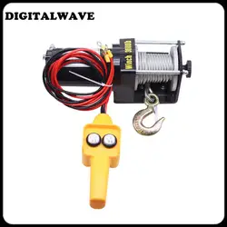 Car electric winch 12v24v car small crane car self rescue electric winch traction lifting