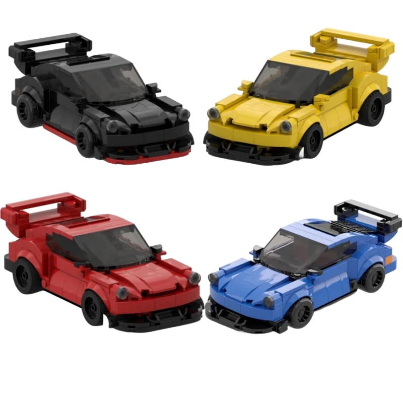 2024 Hot 911Rwb City Car Supercar Champion Racing Building Blocks Urban Creative Bricks Racing Car Figure Toys Kid Birthday Gift