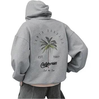 سويت شيرت بغطاء للرأس للرجال 2025، حروف بنمط مطبوع، نمط فضفاض مناسب، تصميم كتف منسدل، بلوفر بأكمام طويلة. 4