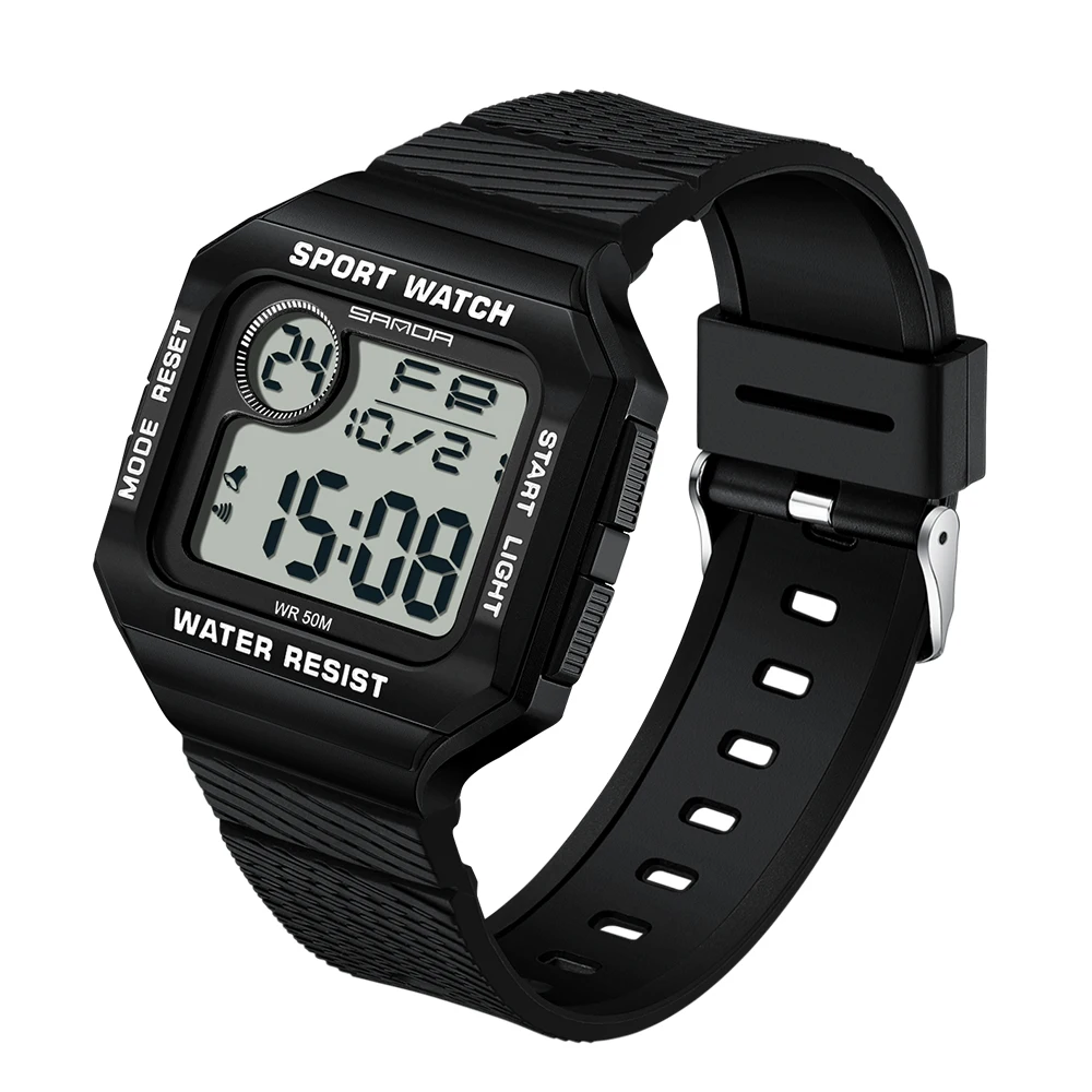 Men Watches New Square Dial Sport Casual Watch 50MWaterproof Digital Wristwatch For Men Simple style Clock Reloj De Hombre