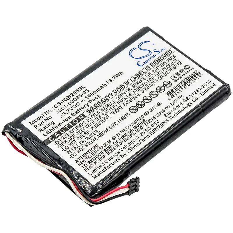 Gps, Navigator 1000Mah /3.70Wh Batteria Per Garmin 010-01316-00 Nuvi 2557 2557Lmt Nuvi 2557 Lmt Varia Rtl501 Nuvi 2597Lmt