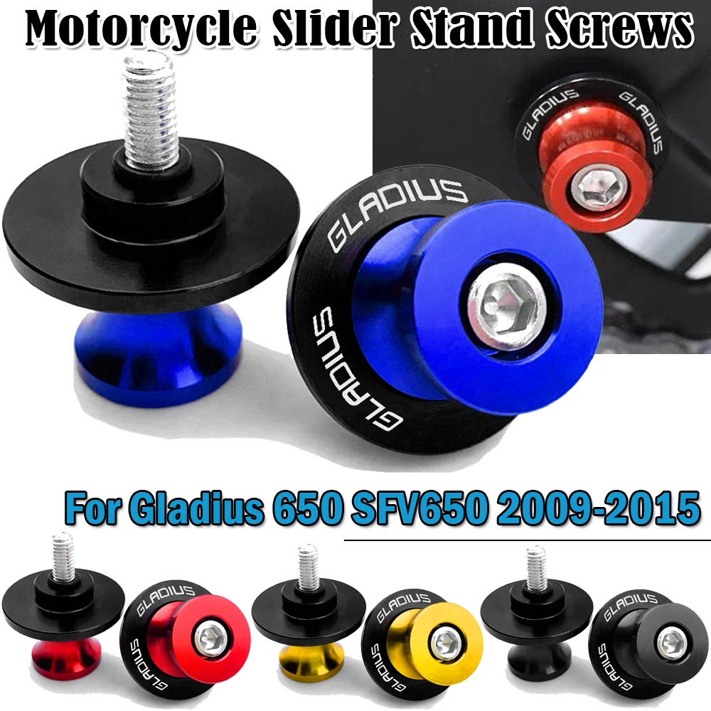 8MMotorcycleCNCSwingarmSpoolsSliderStandScrewsForSuzuki