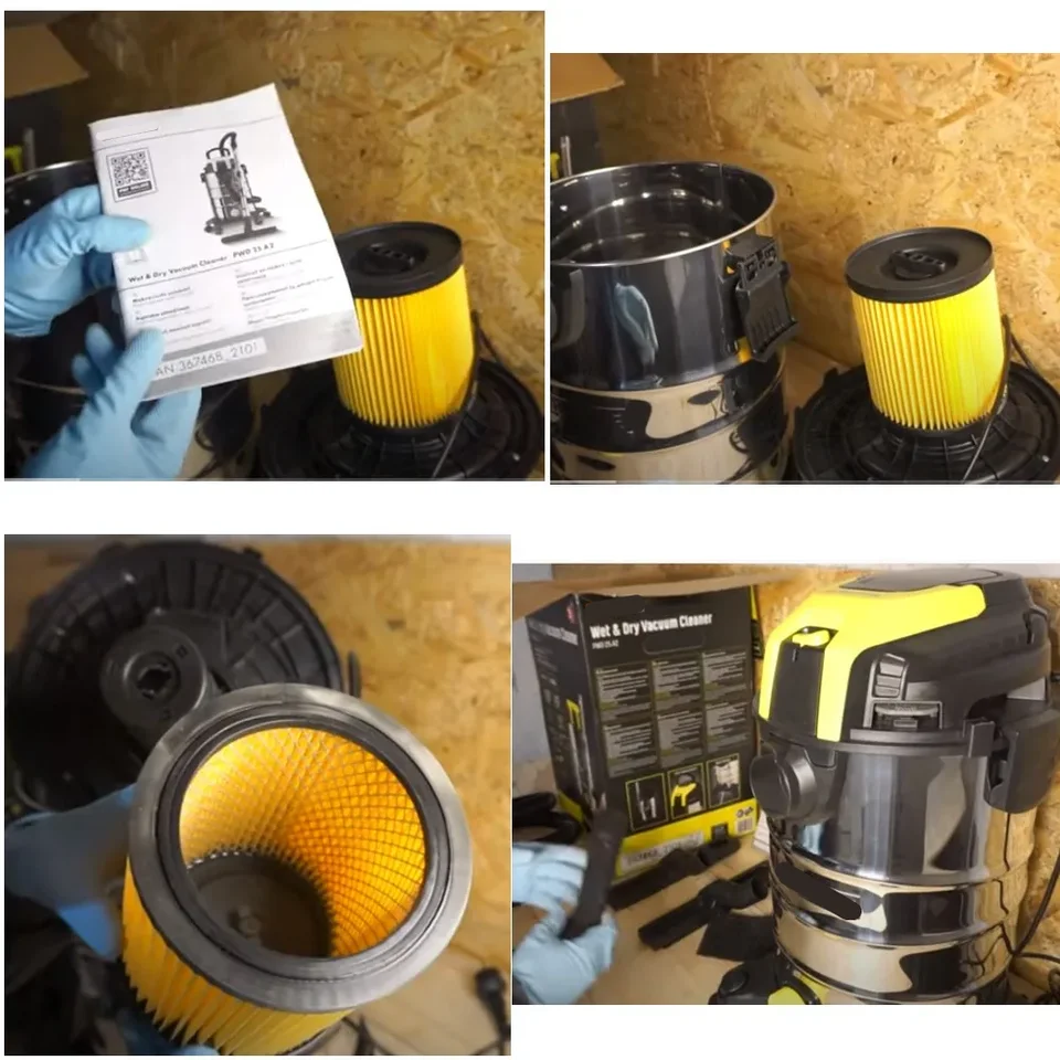 Filtre à Cartouche Pour Aspirateur Parkside PWD Série PWD 25 A2, 1