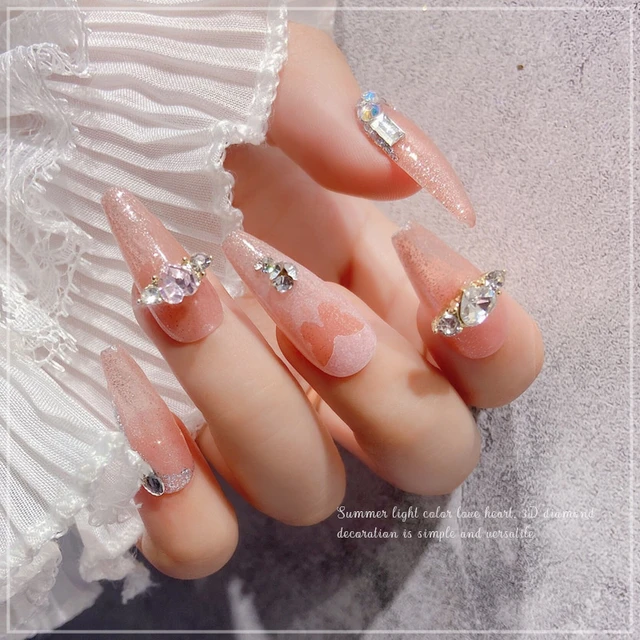 10PCS Gold/Silver Nail Gems Rhinestone Crystal AB Pearl Glitter  Stone,Different Shape Alloy Nail Sticker Gem Manicure Decoration -  AliExpress