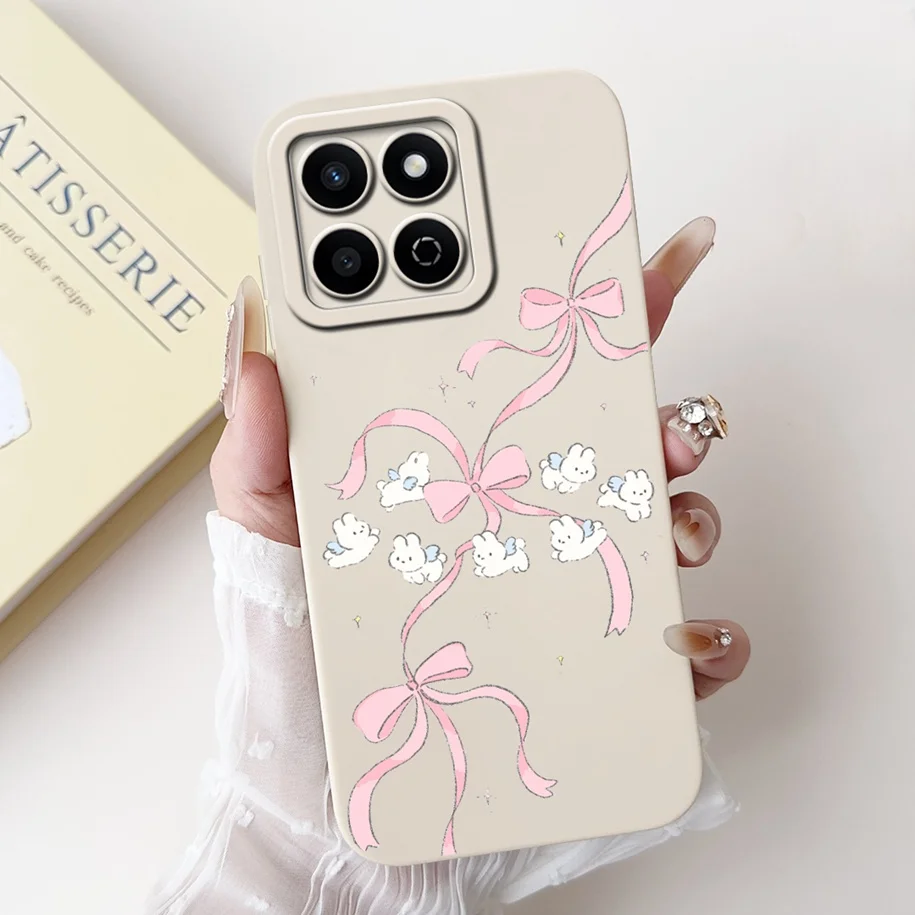 Shockproof Fashion Bowknot Marble Soft Liquid Silicone Case