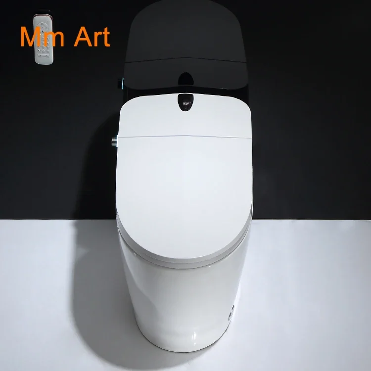 cheap 110V/220V auto open one piece japanese electric bidet siphonic intelligent smart wc automatic toilet