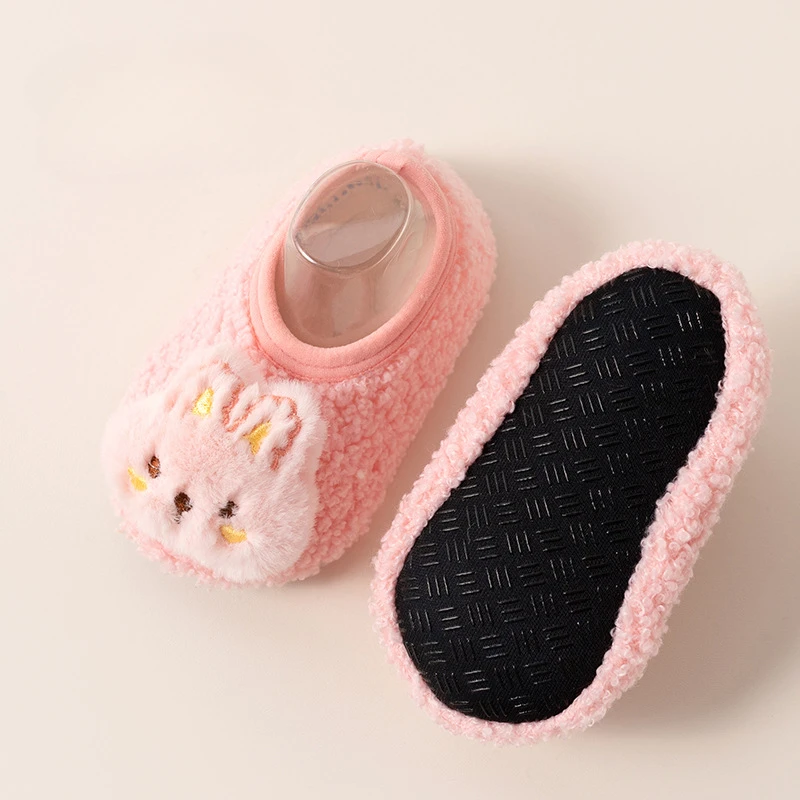 Description Picture 5 of itemAutumn Winter Baby Socks Newborn Shoes Kids Soft Toddler First Walkers Children Anti-slip Warm Thick Boy Girl Infant Crib Shoes