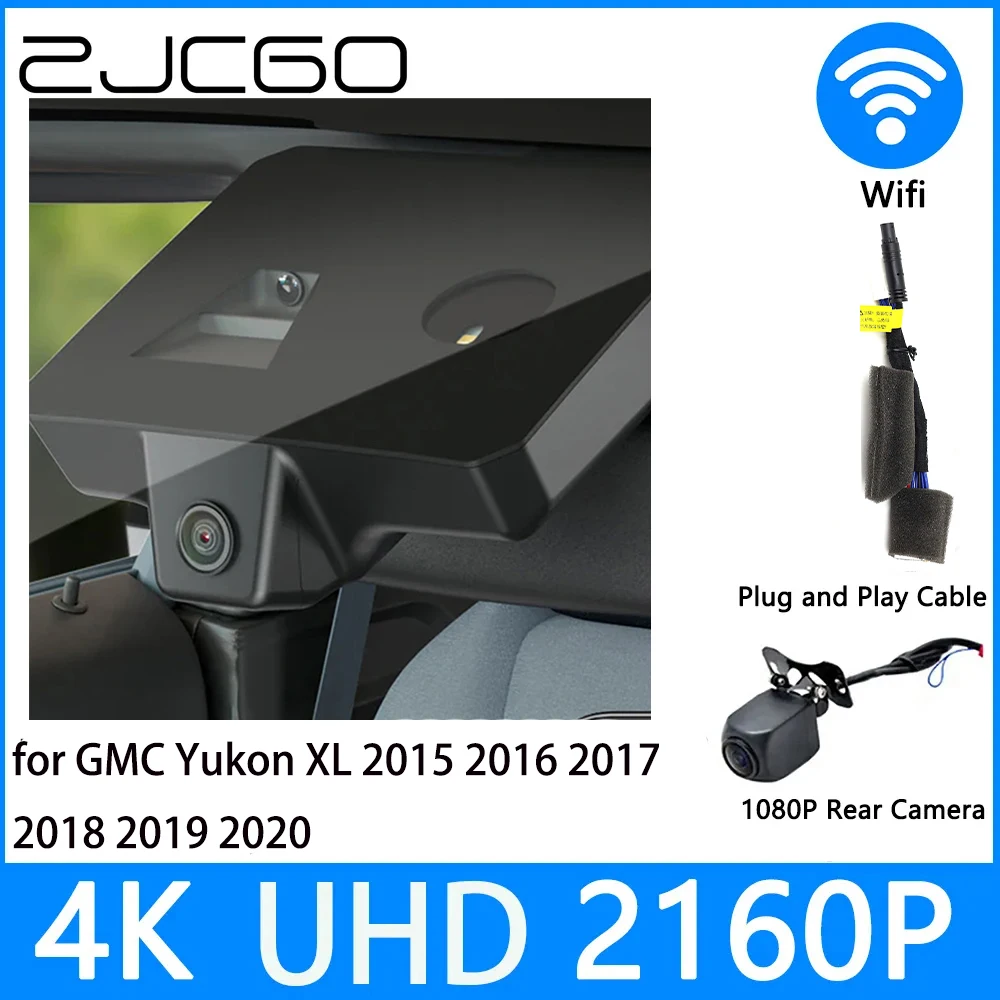 

Автомобильный видеорегистратор ZJCGO Dash 4K UHD 2160P, видеорегистратор с ночным видением для парковки GMC Yukon XL 2015 2016 2017 2018 2019 2020