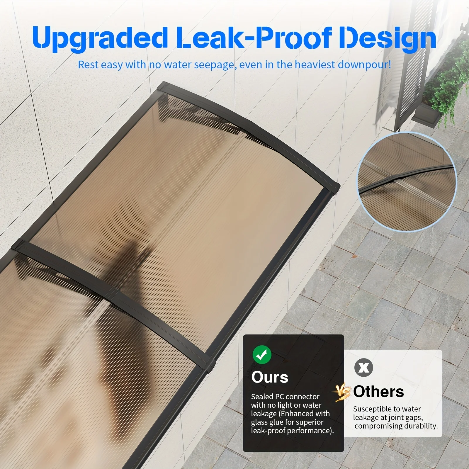 Door & Window Polycarbonate Awning Canopy 4