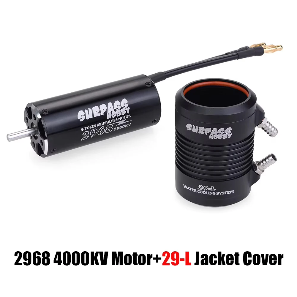 Surpass Hobby 2968 3800KV Brushless Motor For RC Boat - 4-Pole Design With Water Cooling Jacket, High Torque - View #2