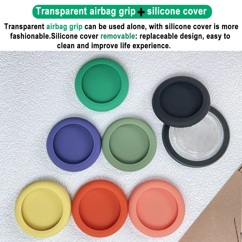 Magnetic Mobile Phone Grip with Silicone Cover