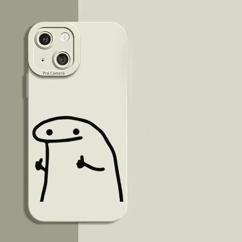 Whimsical Cartoon Character Shockproof Silicone Phone Case