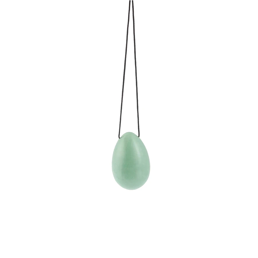 3 Pcs/Set 45*30mm 40*25mm 30*20mm Yoni Eggs Natural Green Aventurine Jade Eggs for Kegel Exercise Crystal Healing Reiki 3
