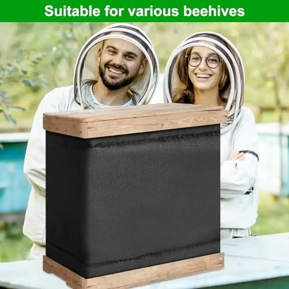 6 Pack Winter Bee Hive Protection Cover Insulation Wraps Windproof Oxford Beekeeping Beekeeper Hive Cozy Wrap Beehive Warm