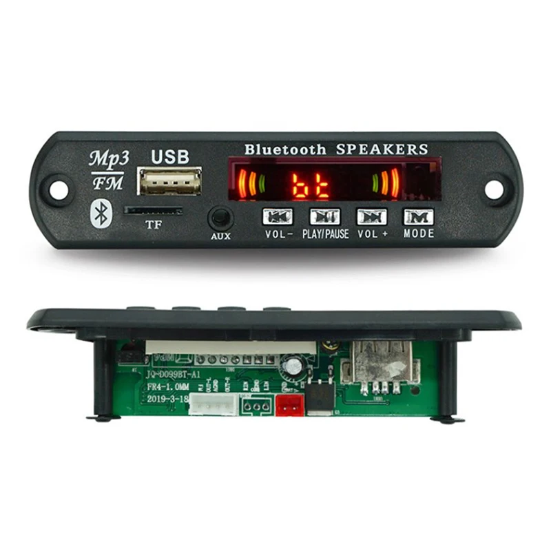 무선 블루투스 5.0 MP3 보드, 자동차 오디오, USB, TF, FM 라디오 모듈, MP3 플레이어, 리모컨 포함, 5V