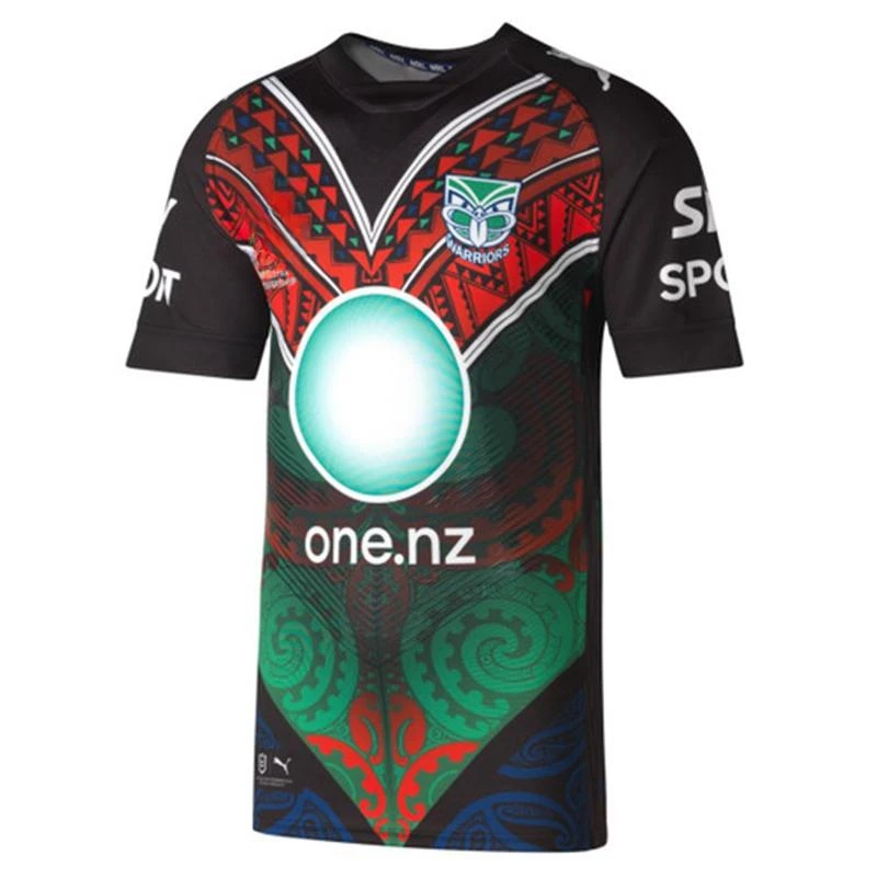 thumbnail image 1 of Réplica de la camiseta indígena de los New Zealand Warriors para hombre 2024, 1 of 5