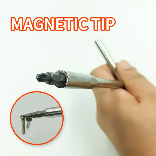 Set 6 Punte Cacciavite JIS Magnetiche - Gambo Esagonale 1/4 Per Moto E Auto Giapponesi - Foto 7