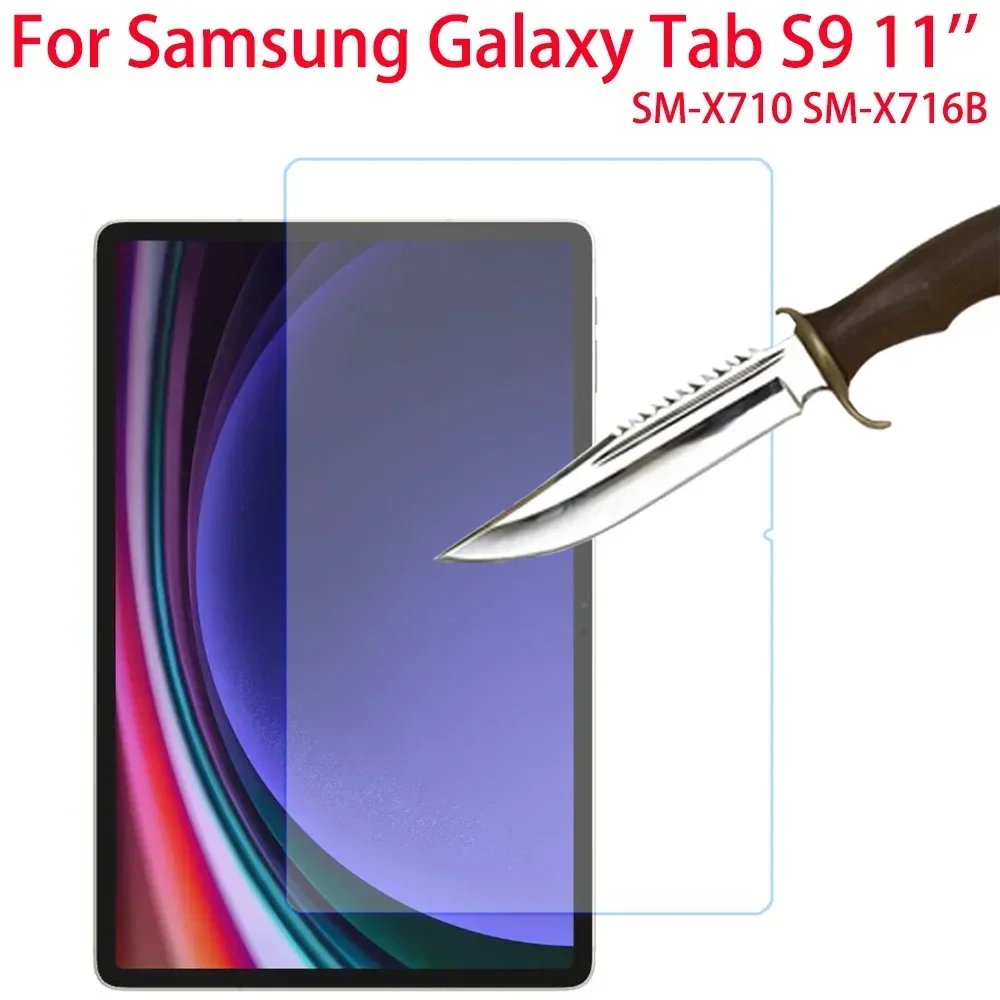 

Tempered Glass For Samsung Galaxy Tab S9 WiFi 5G 11'' 2023 Screen Protector Tablet Protective Film For Samsung S9 SM-X710 716B