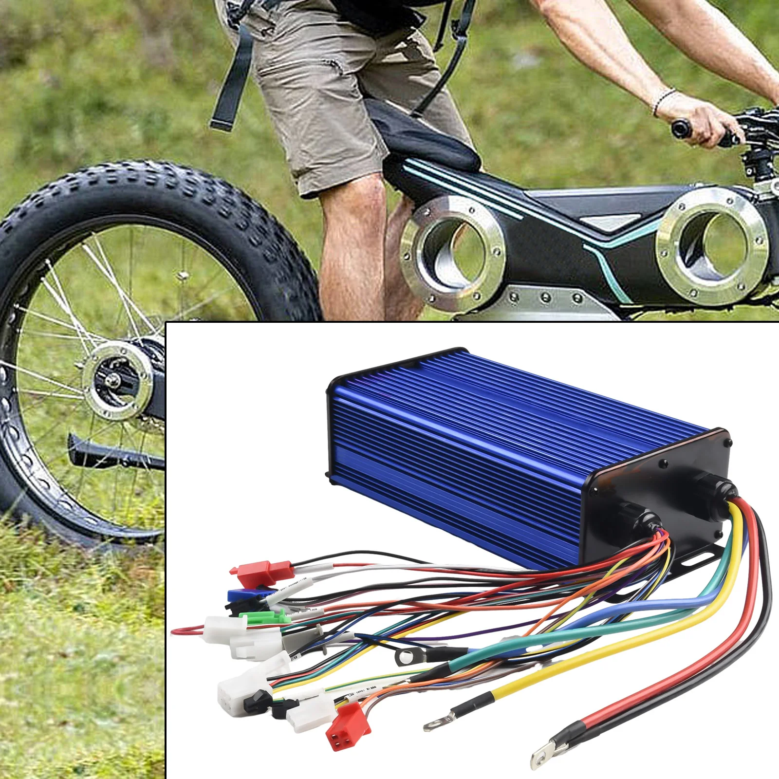 

E-Bike E-Scooter Controller Hub Motor Garden Indoor Replacement 1900g 225 * 118 * 68 Mm 24mos 3000W Accessories