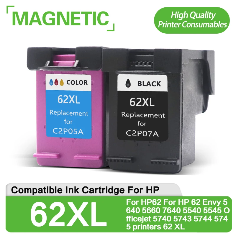 Compatible Ink Cartridges For Hp62 For Hp 62 Envy 5640 5660