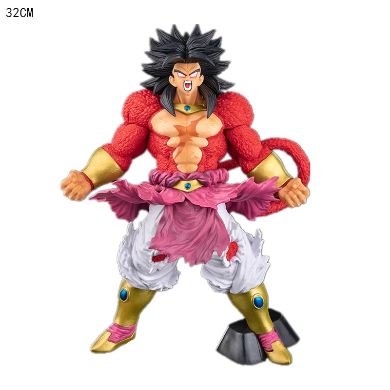 

32CM Anime Dragon Ball Action Figure Red Broly PVC Figure Figma Toy Ornament Collection Christmas Or Kids Birthday Gift