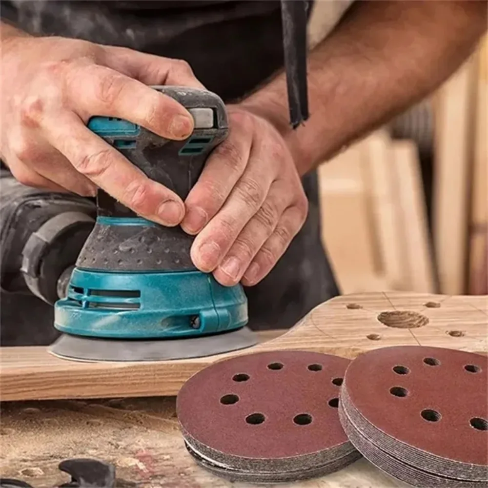 Universelle 8-Loch Schleifscheiben 125mm Schleifpapier für Metall Holz Glas Schleifer Polierpads Heimwerker Schleifwerkzeuge 40~3000 Körnung – Detail 15