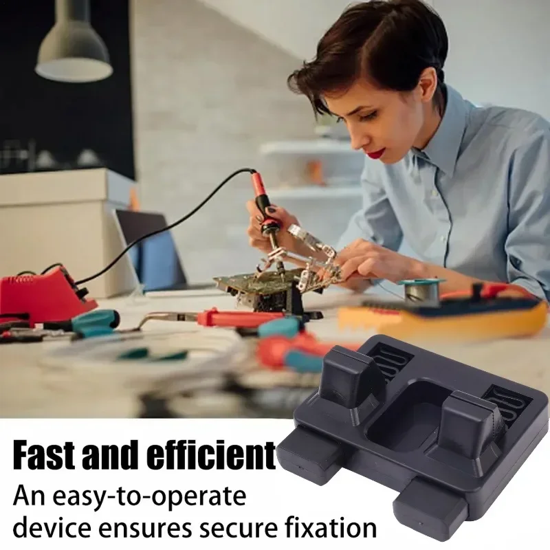 ตัวยึดลวดเชื่อมแบบปรับได้พร้อมขาตั้งดูด เครื่องมือกำหนดตำแหน่งบัดกรีสำหรับโต๊ะเชื่อมและเมนบอร์ด เครื่องมือที่แม่นยำ ทนทาน ใช้งานง่าย เหมาะสำหรับงานซ่อมอิเล็กทรอนิกส์ DIY และงานบัดกรีมืออาชีพ 1