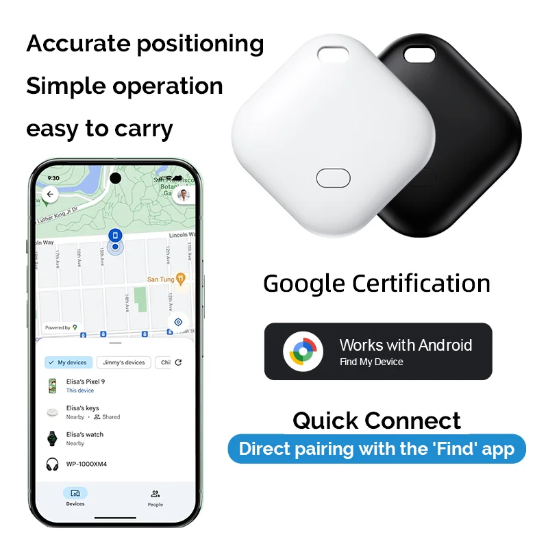 Enhanced Mini Bluetooth Tracking Device for Key, Pet, and Car GPS Finder