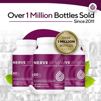 Nerve Renew Advanced Nerve Support - with R-Alpha Lipoic Acid & Vitamin B Complex - Antioxidant 1