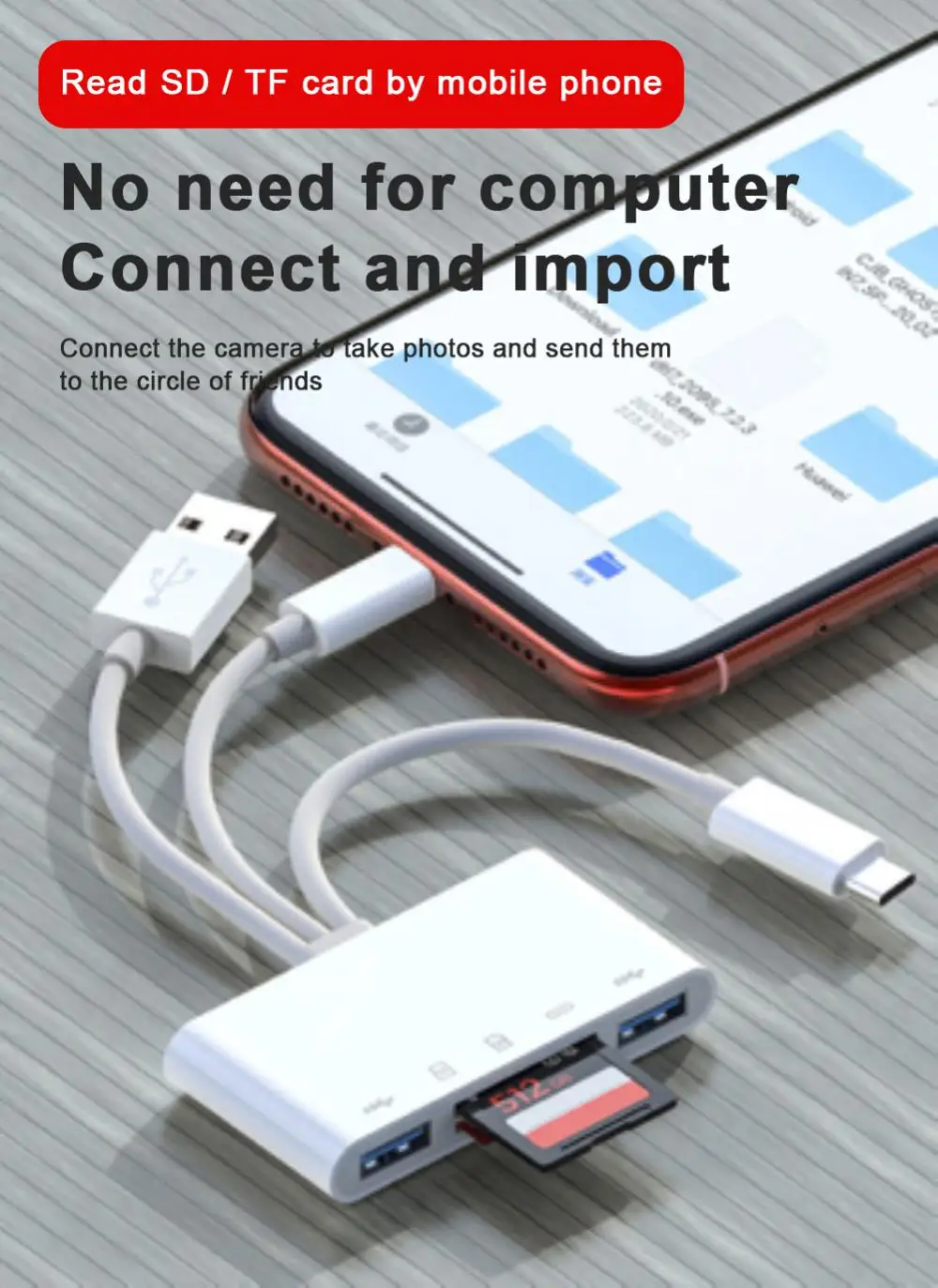 Micro SD, TF Card Reader Kit, iPhone,