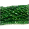 Veemake Dark Green Chrome Diopside Round Faceted Natural Stone Small Jewelry Beads 08269 2