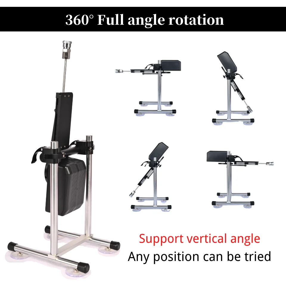Rough Beast Female Sex Machine Automatic Masturbation Pump Gun Remote Control Adult Sex Machine and Big Dildo Toy