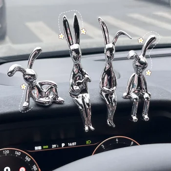 Decorazione della Console centrale interna dell'auto decorazione della personalità del coniglio del fumetto decorazione della tavola da pranzo della stanza