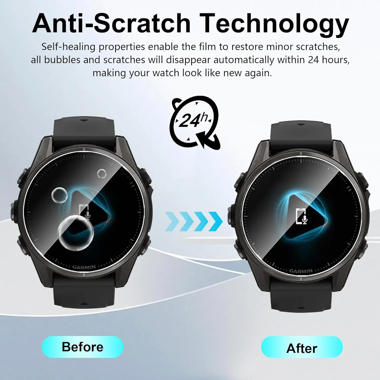 3PCS Screen Protector tempered glass Film For Garmin Fenix 8 51 43 47 MM Anti-fall Tempered Film Accessories Smart Watch apple watch screen protector,watch screen protector case,watch accessories,watch screen protector