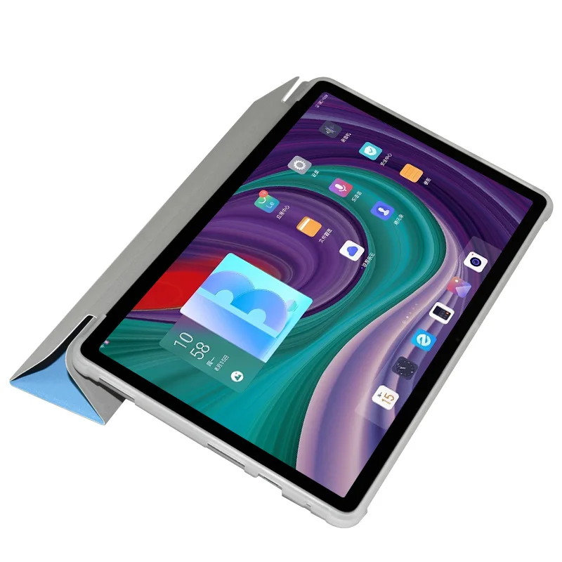 Slim Tri-Folding Stand Cover Case with TPU Back Shell