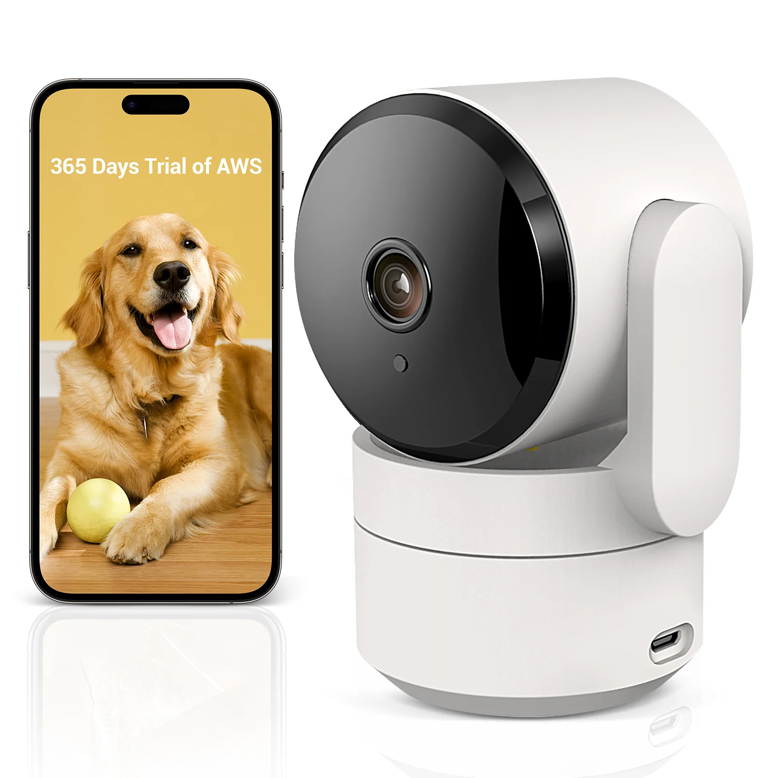 Amorom 1080P Indoor Wifi Ip Camera Wireless Night Vision Ai Detect P2P Surveillance Camera Baby Monitor Support Google & Alexa yi iot 5g 2 4g 5mp wifi ptz camera ir night vision security camera two way audio auto tracking baby monitor support alexa google