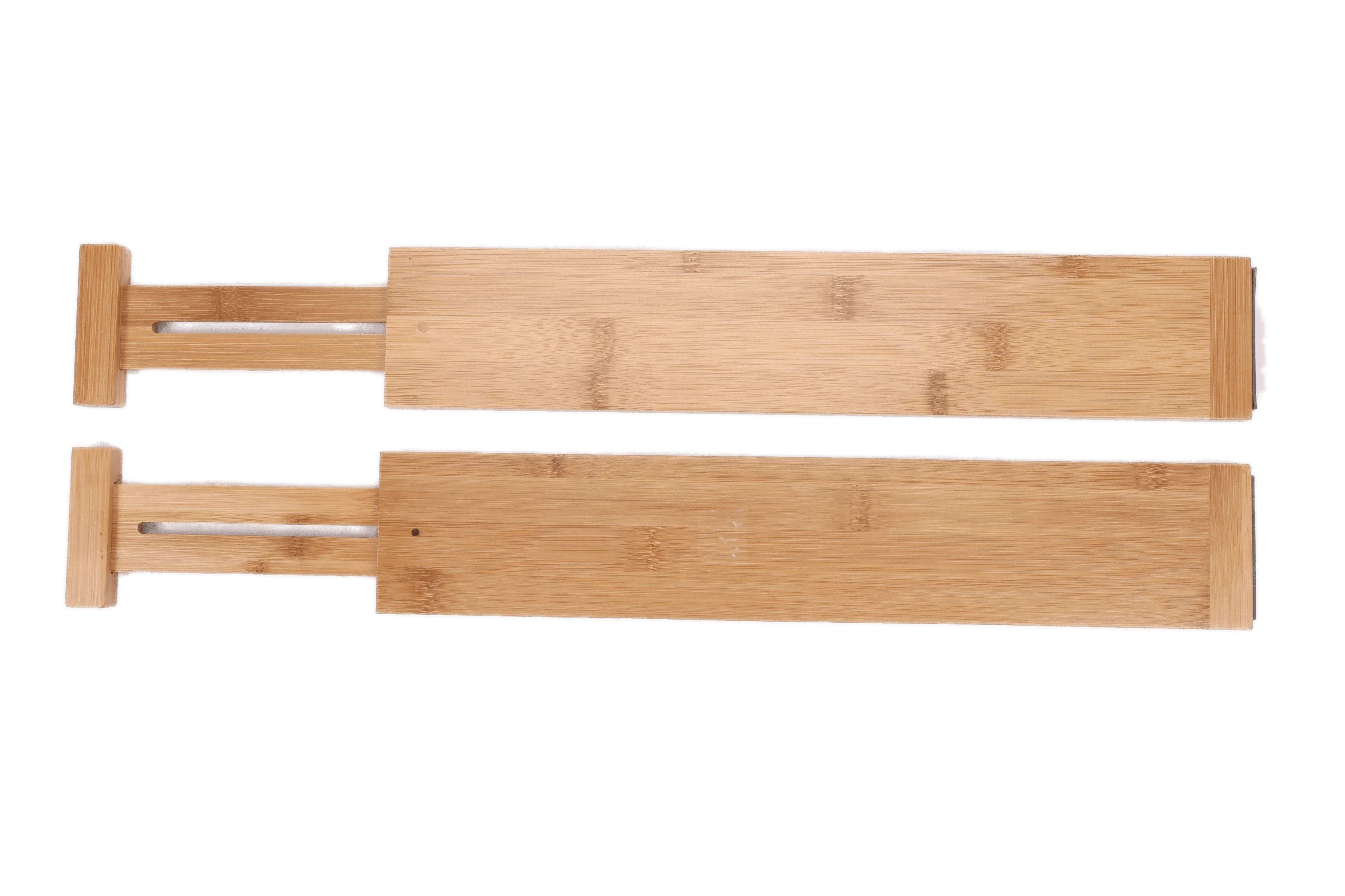 

2 шт., бамбуковые разделители для ящиков, 17,5-x дюйма