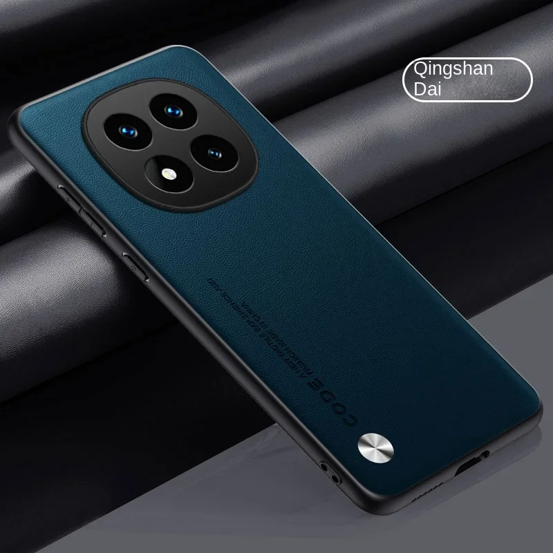 Luxury Leather Shockproof Case with Soft Grain Texture and Slim Design