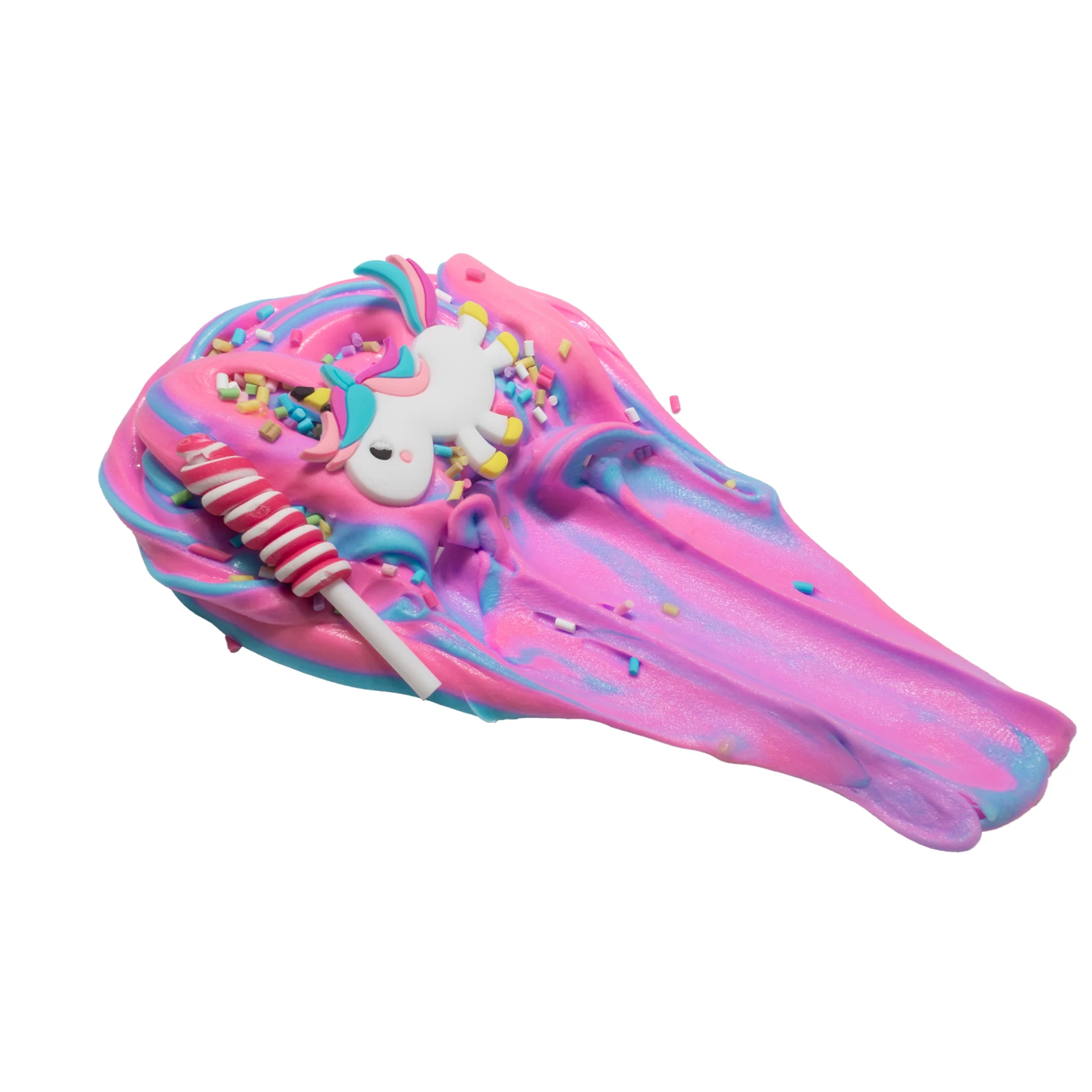 60ml Color Unicorn Fluffy Slime Glue Butter Cotton Mud Modelling Diy Candy Resin Accessories Slime Antistress Stress Relief Toy 6