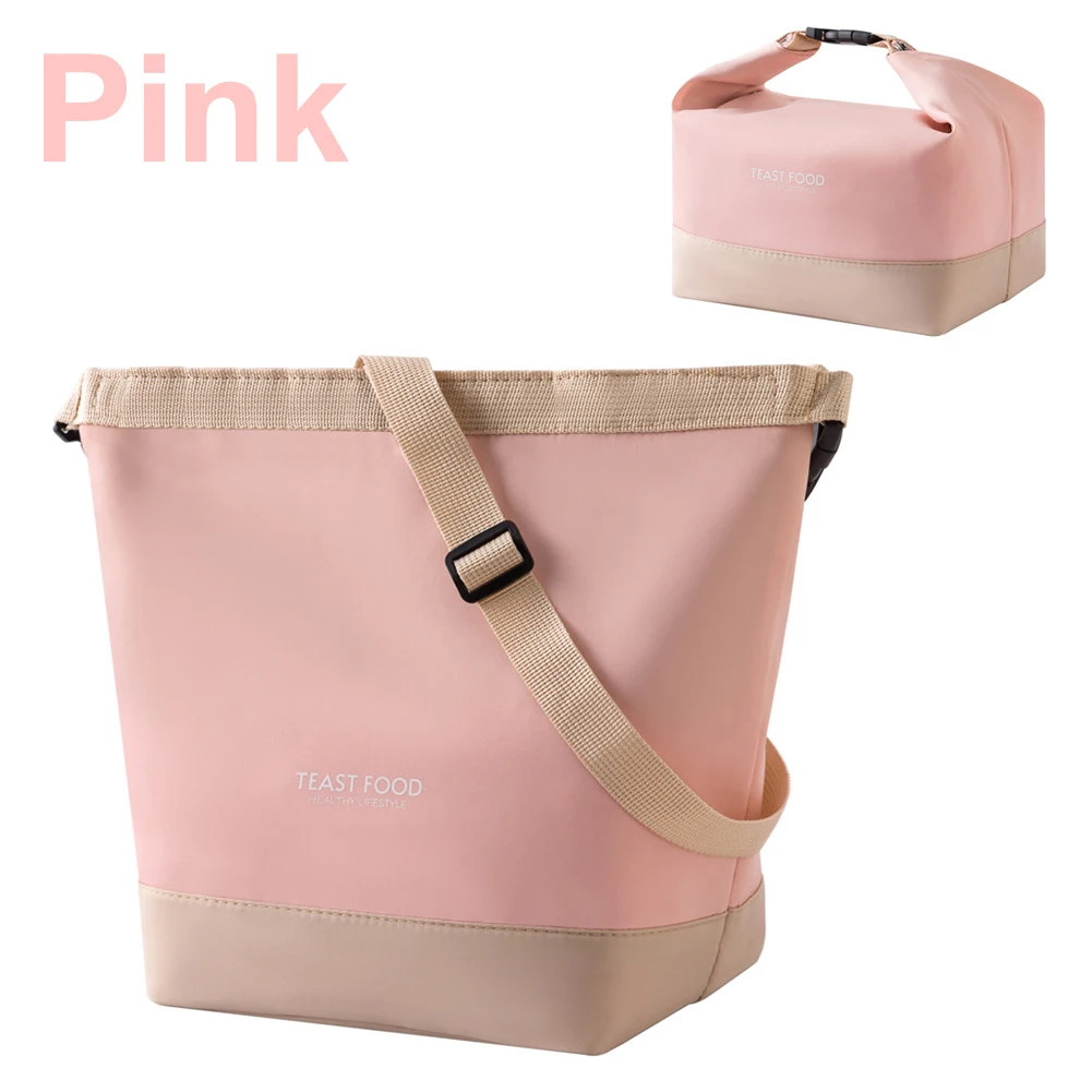 Lunch bag lunch cooler bag Foldable Lunch Bag Aluminum Foil Portable Bento Bag Waterproof Thermal Lunchbox Large Capacity Outdoor Travel Work