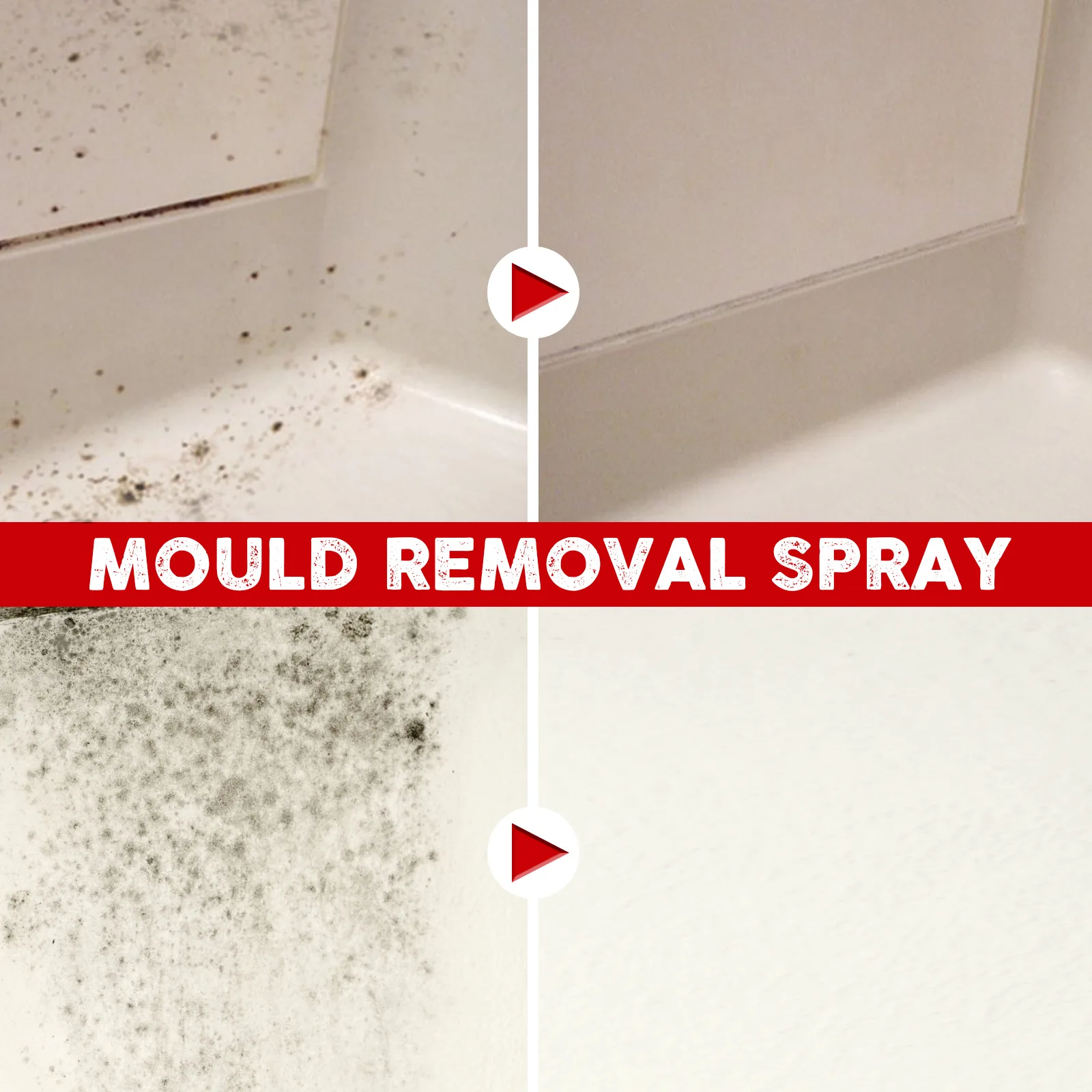 Spray anti-moisissure Eelhoe 30ml/100ml - Nettoyant mural et carrelage, détail de l'étiquette et du liquide transparent