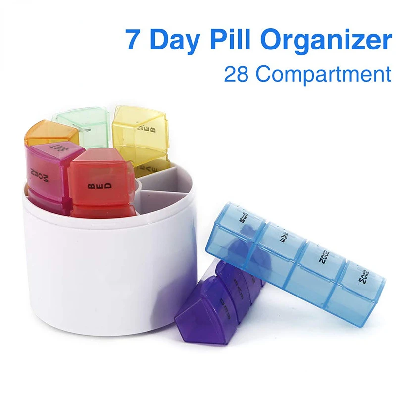 28Grids Pill Box 7 Day Medicine Box Organizer 2