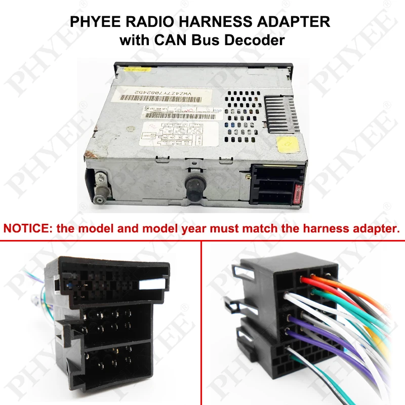 Faisceau De Câblage ISO, Décodeur CAN Bus, Adaptateur De Cable Autoradio Android 16 Broches Pour Mk2 3 Et Kangoo~p179763755