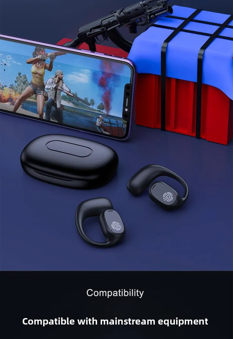 Cuffie sport wireless con gancio auricolare e display led_voghion.com