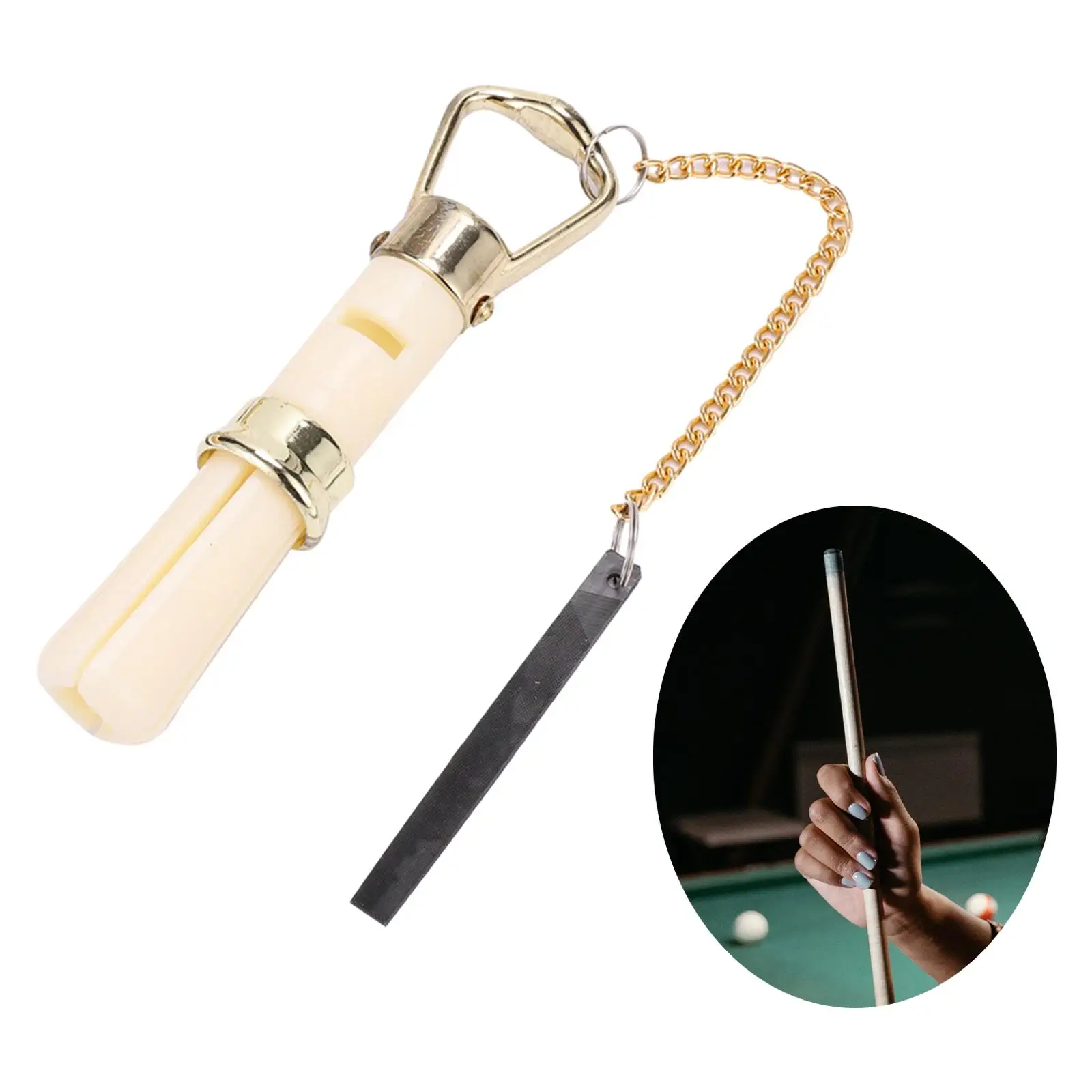 Pool cue tip clamp professional simple to use hand tool sturdy cue tip