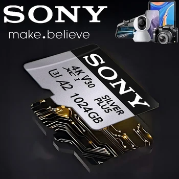 Sony High Speed Micro SD Card 1TB 512GB Memory Card for Drones Cameras Micro SD 256GB 128GB 64GB TF Memory Flash Card
